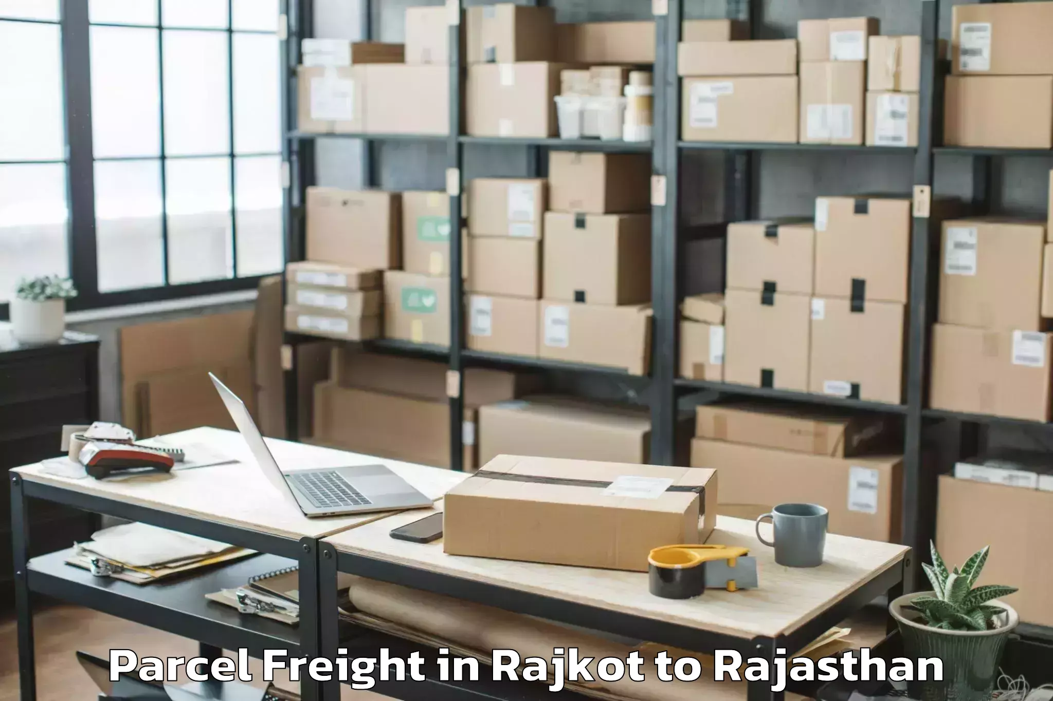 Reliable Rajkot to Gulabpura Parcel Freight